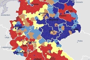  In den meisten westdeutschen Kreisen wird das Bevölkerungsmaximum in den Jahren 2025 bis 2045 erreicht werden, während in der überwiegenden Zahl der ostdeutschen Kreise dies bereits in der Vergangenheit der Fall warQuelle: Bundesamt für Bauwesen und Raumordnung (BBR, 2006): Raumordnungsprognose 2020 / 2050. Berichte Band 23, Bonn 