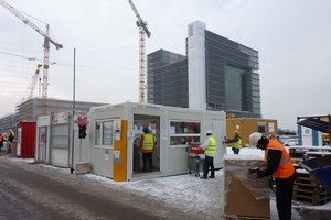  Bild 3: Der „RFID-Baulogistikleitstand“ in der Praxis auf der Baustelle des ThyssenKrupp Headquarters in Essen 