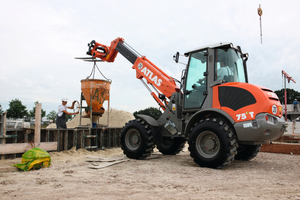  Mit einer Radlader-Baureihe mit der Zusatzbezeichnung ‚e‘ präsentiert sich die Atlas Weyhausen GmbH dieses Mal zur bauma 2013 