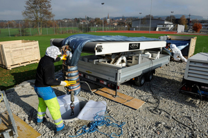  Bei der Sanierung von Großprofilen müssen die Produktion, die Logistik und das Handling auf der Baustelle genau aufeinander abgestimmt werden 