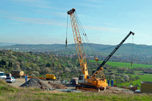  Deponie im Frühling: Die oberidische Baustellensituation auf der Deponie Winnenden-Eichholz 