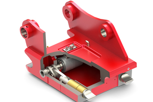  Der Lehnhoff SW1615 SQH: Die hydromechanische Ausführung kombiniert hydraulischen Aktuator mit mechanischer Totpunktverriegelung.  