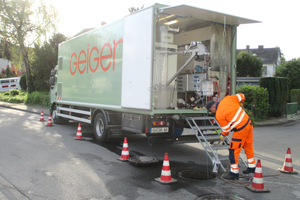  Die Sanierung in Hürth wurde mit GFK-Schlauchliner durchgeführt. 