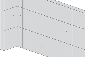  Mit den neuen extrabreiten Großformatplatten 3-SO sind Sichtbetonflächen mit geringer Fugenanzahl und weniger Absätzen an den Plattenstößen ausführbar 