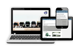  Die Fahrerhandbücher von Volvo Trucks sind nun in einer neuen Version im Internet sowie für Smartphones und Tablets erhältlich Abb.: Volvo Trucks 