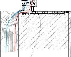  Der Rahmen für das Thermfenster 3.0 wurde weit nach außen geschoben. Das erhöht nicht nur den Lichteinfall und bringt mehr Platz auf der Fensterbank. Es verbessert auch die Wärmedämmung, wie der Isothermenverlauf zeigt.  