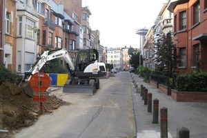  3 Der kompakte E55W von Bobcat, der erste Mobilbagger des Herstellers, soll besonders kraftstoffsparend und geräuscharm arbeitenFoto: Bobcat 