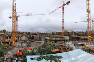  Neuer Stadtteil auf dem Stuttgarter Killesberg: Auf einer Fläche von rund 25.000 m2 entsteht auf dem ehemaligen Messegelände ein Gebäude-Ensemble von außergewöhnlicher städtebaulicher Qualität 