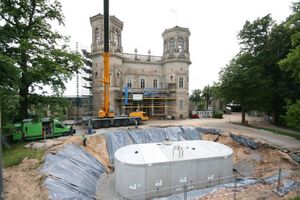  Stahlbetonbehälter von Mall kommen überall dort zum Einsatz, wo Flüssigkeiten gesammelt, gespeichert oder gereinigt werden, hier als Löschwasserbehälter beim Lingnerschloss in Dresden  