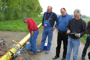  Die Verbindung der Rohrenden und die Verlegung durch den Rohrleitungsbau wurde sowohl von den Projektverantwortlichen als auch vom Lieferanten betreut 